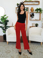 FAM-FAM Elastic Waist Bootcut Pants