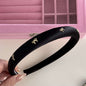 Alloy Bow Trim Headband Gold/Black