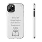 Durable quote book phone case with floral design, ideal for book lovers and literary enthusiasts.