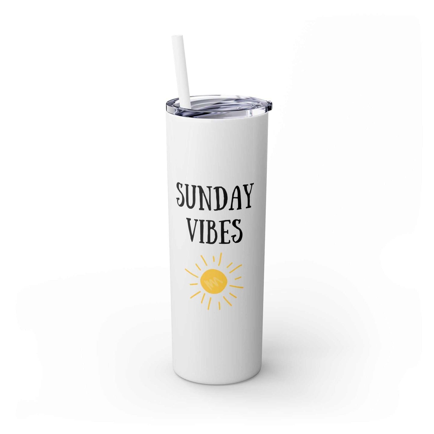 Tumbler - Sunday Vibes 20oz with Straw