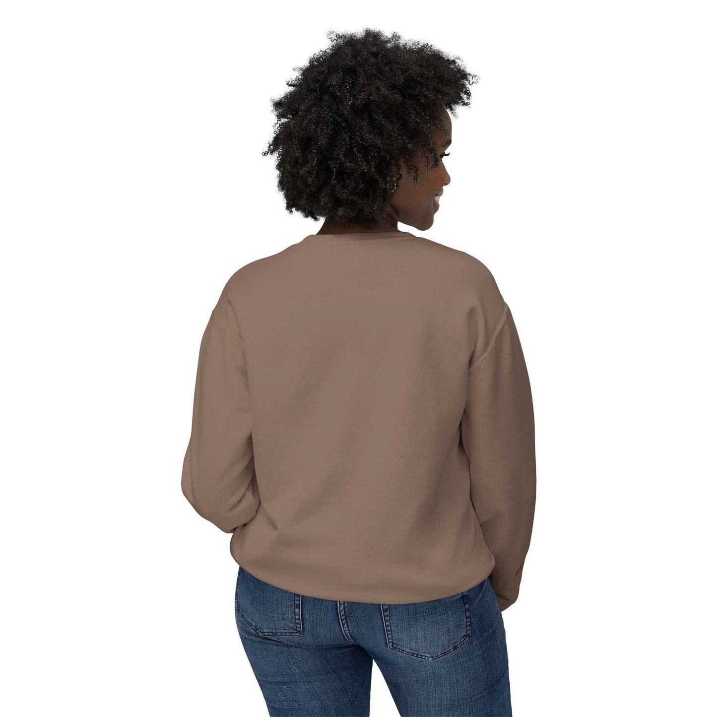 Queens Mystery Sweatshirt back view, comfortable fit, ideal for casual wear.