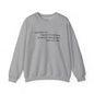 "Tsundoku" crewneck sweatshirt with book collection quote on front, ideal for avid readers.