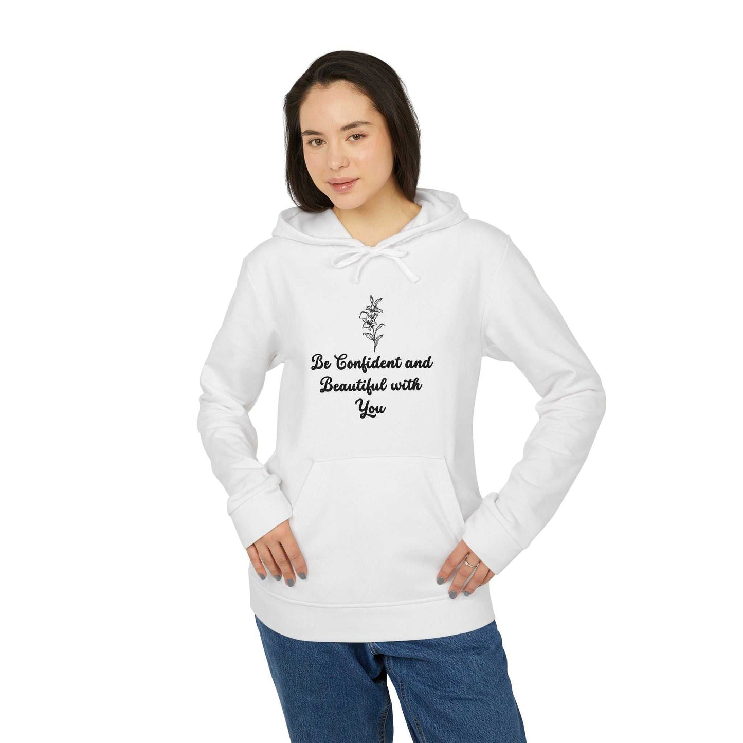 Fleece Hoodie - Lily Design for Confidence and Beauty