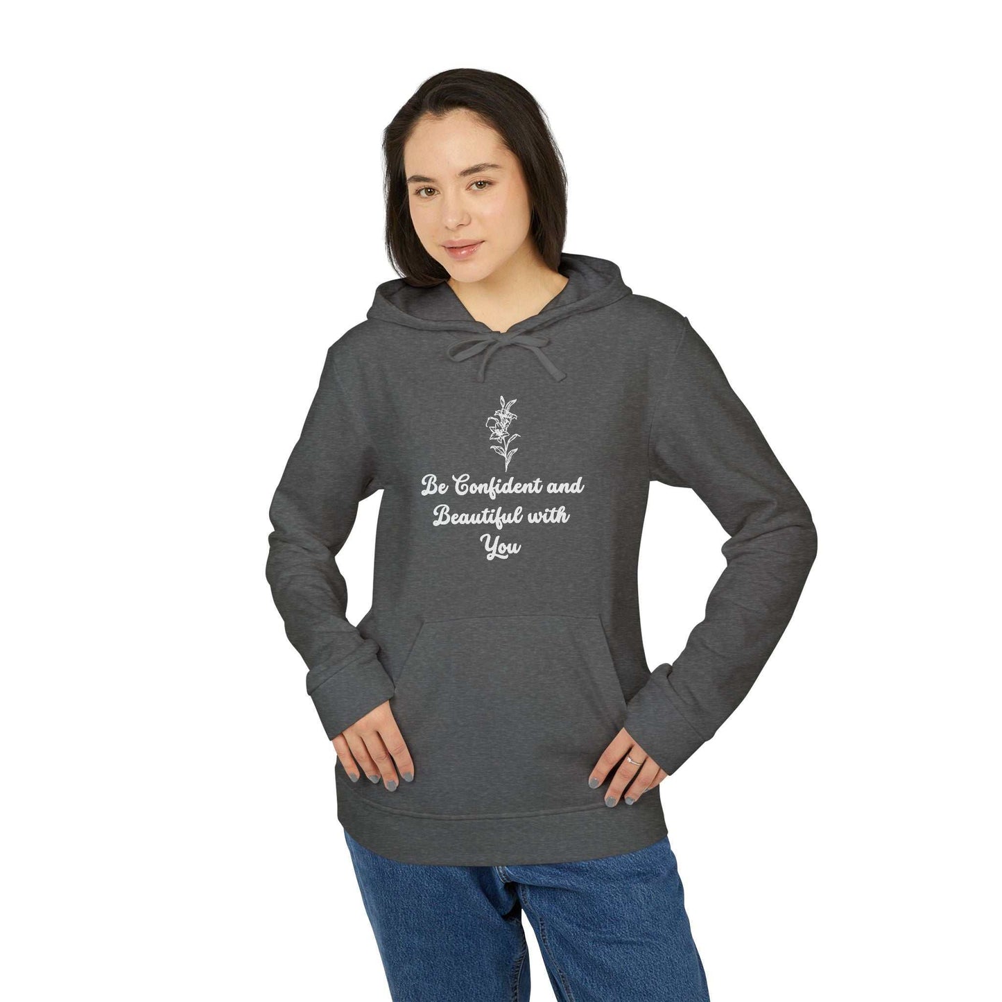 Fleece Hoodie - Lily Design for Confidence and Beauty