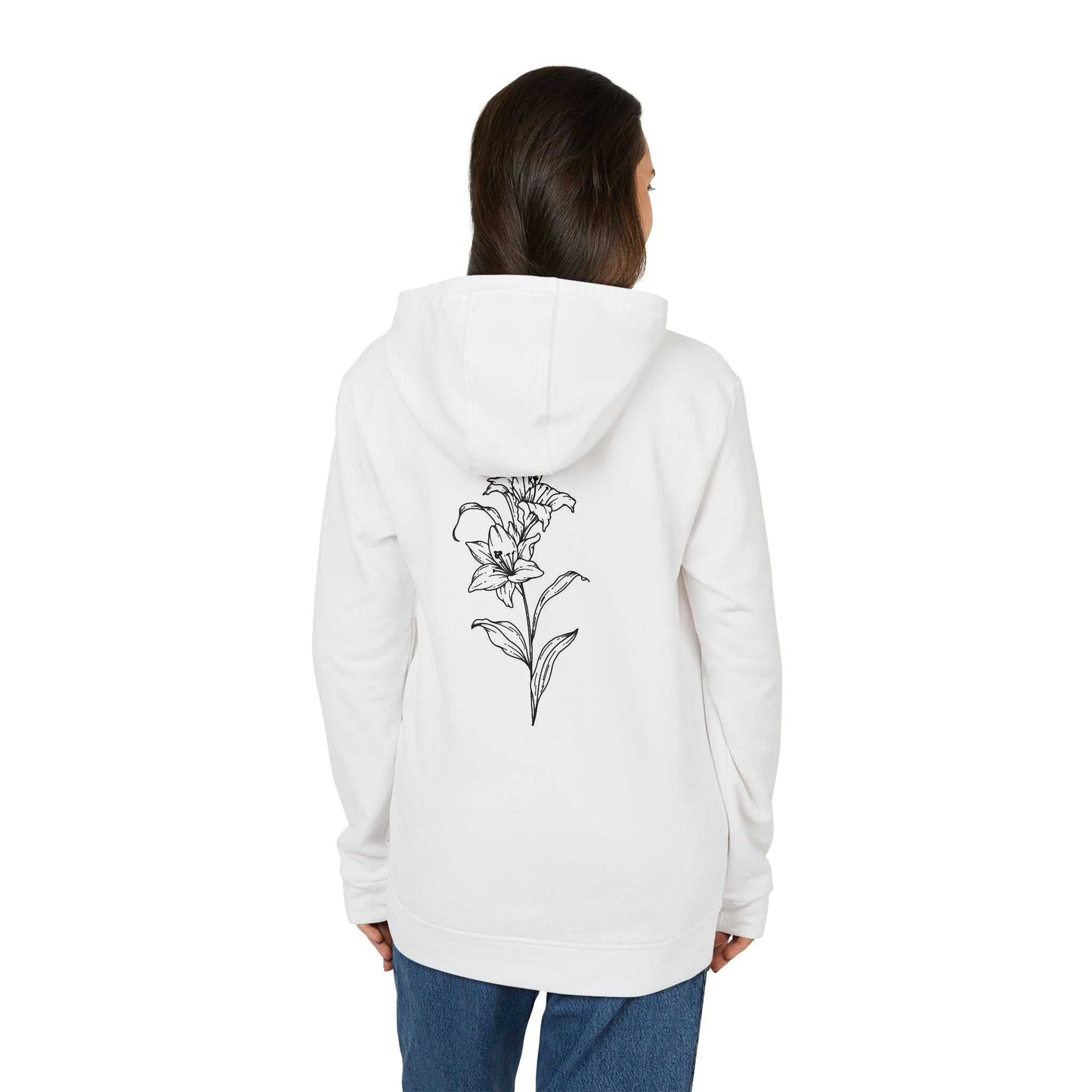 Fleece Hoodie - Lily Design for Confidence and Beauty