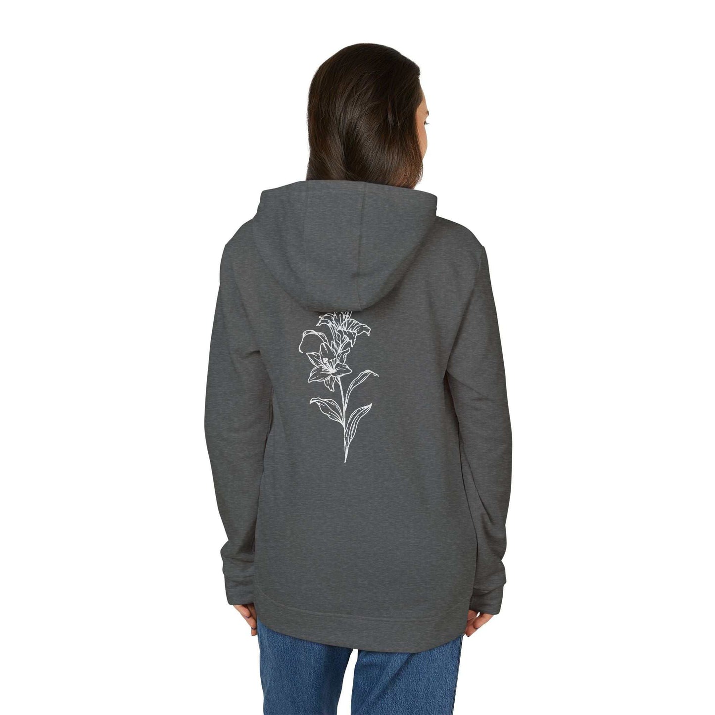 Fleece Hoodie - Lily Design for Confidence and Beauty