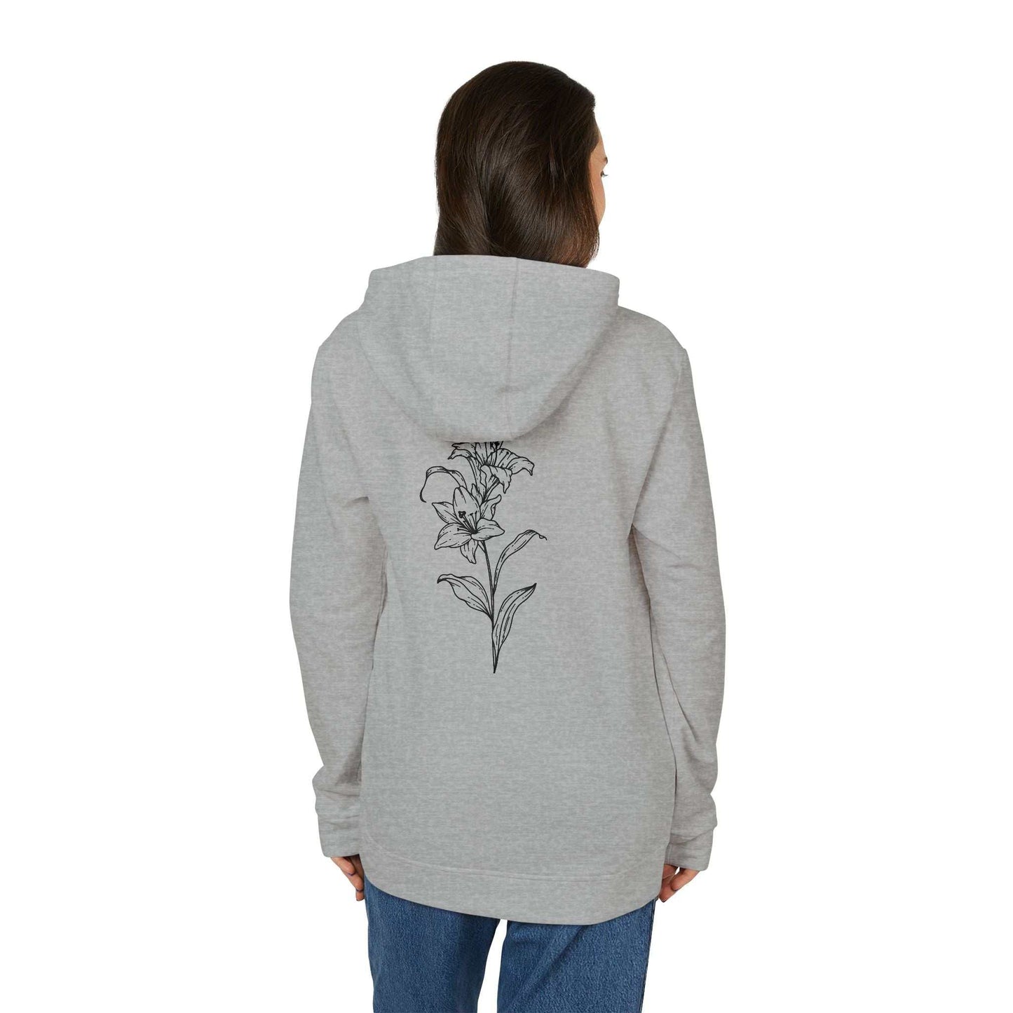 Fleece Hoodie - Lily Design for Confidence and Beauty