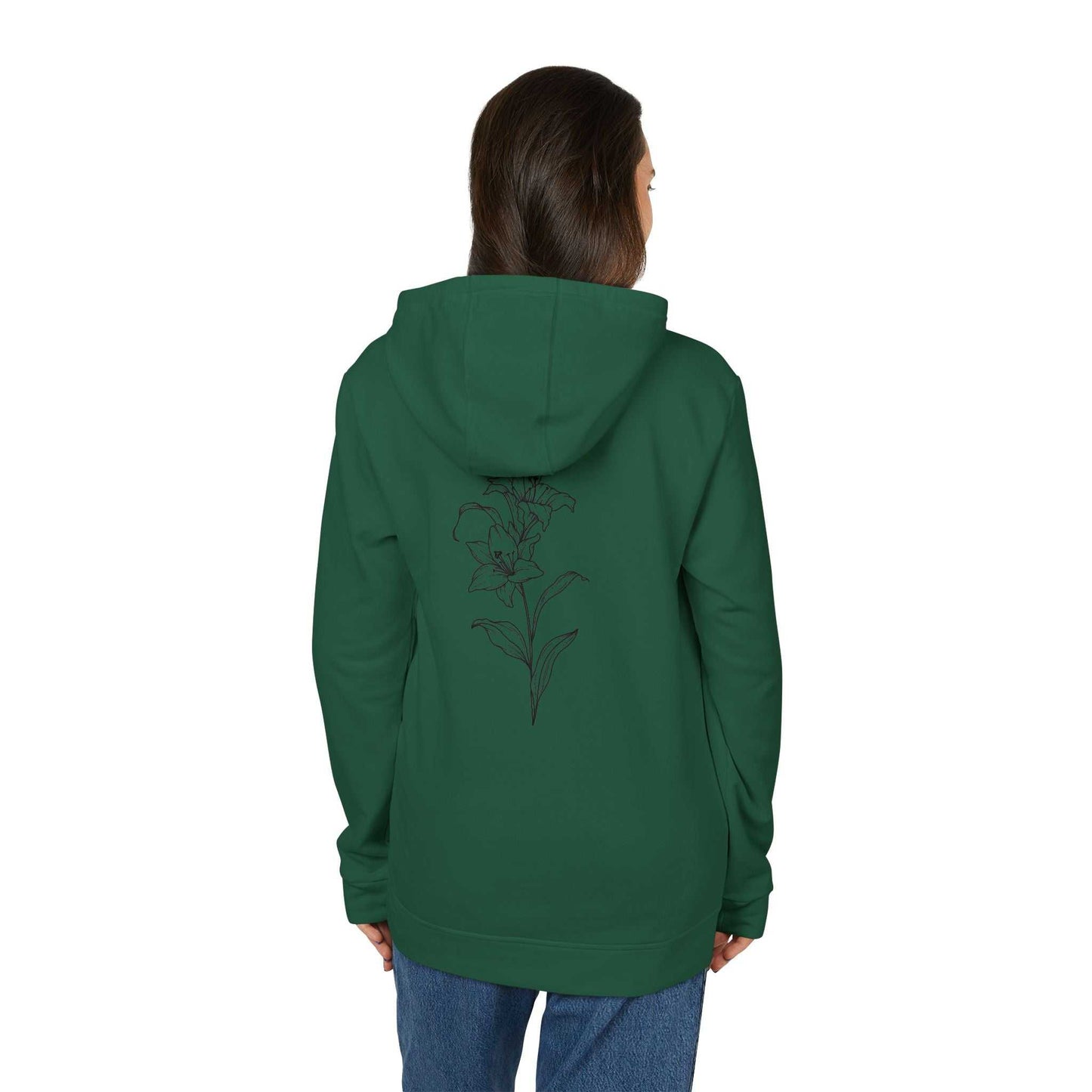 Fleece Hoodie - Lily Design for Confidence and Beauty