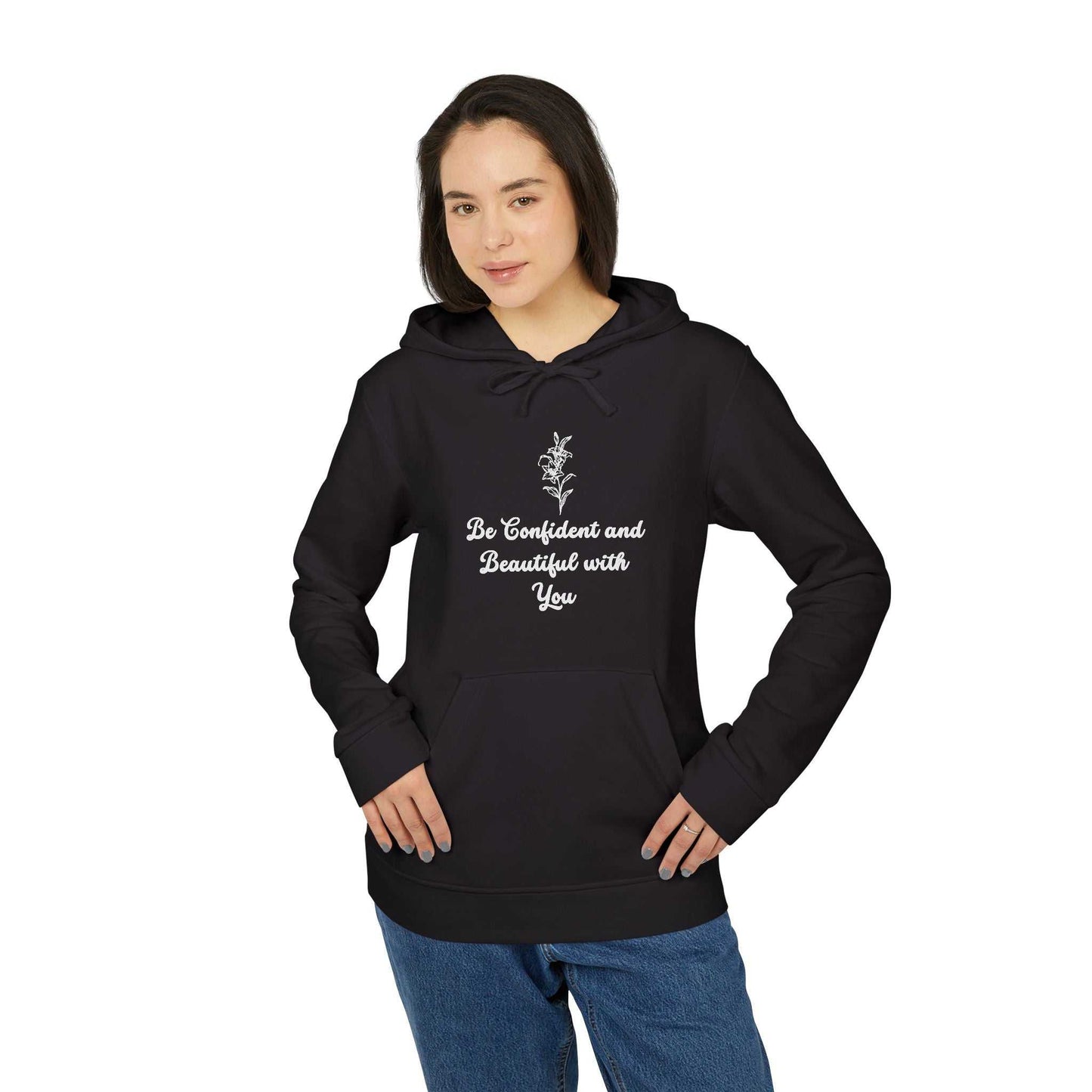 Fleece Hoodie - Lily Design for Confidence and Beauty