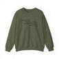 "T. B. R. Tsundoku" Crewneck Sweatshirt in green with book-related text on front.