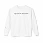 Queens Mystery Sweatshirt with enigmatic design on white background.