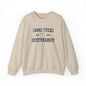 Bookworm University Crewneck Sweatshirt - Est 2024 Design with book graphic, beige color.