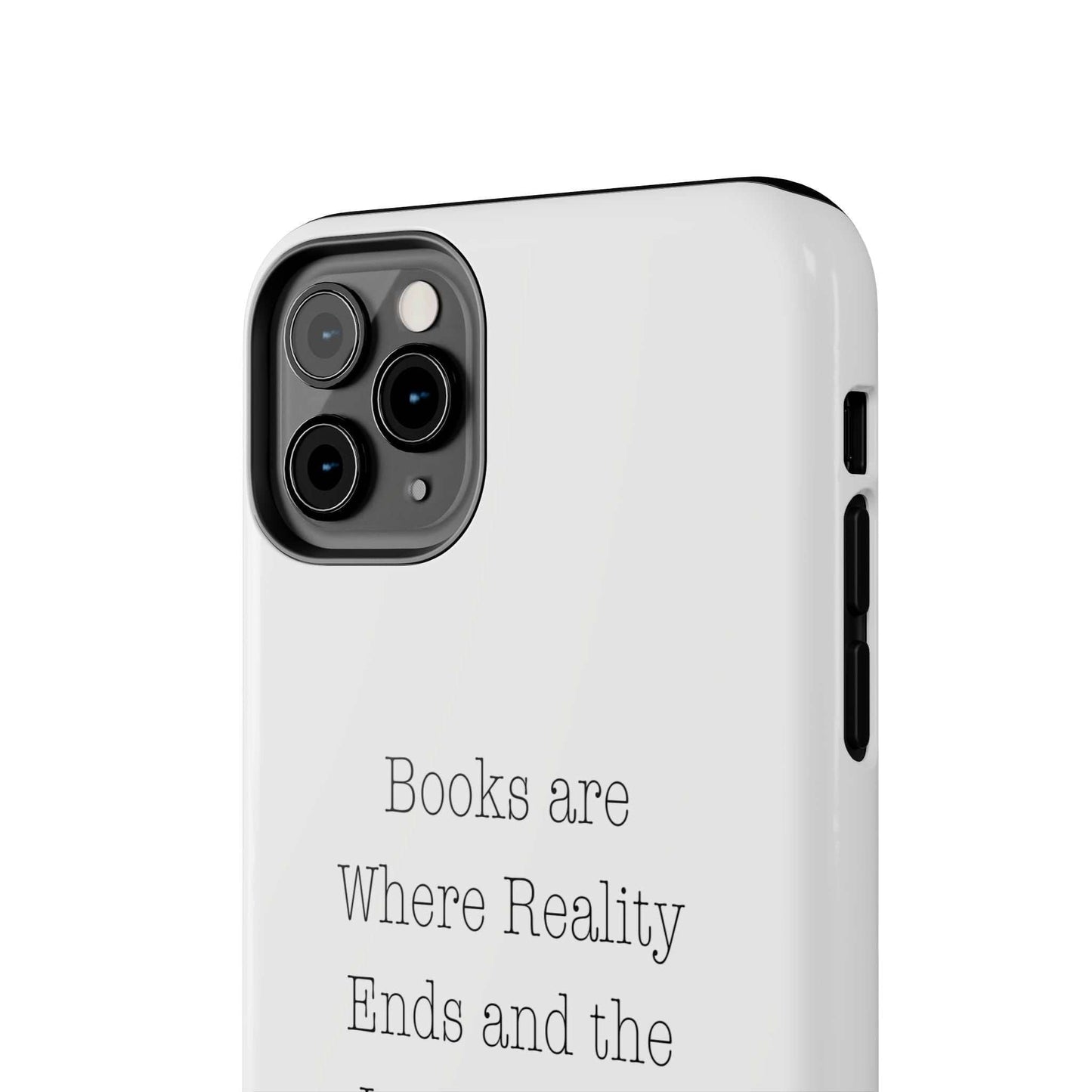 Durable quote book phone case with floral design, impact-resistant, ideal for book lovers.