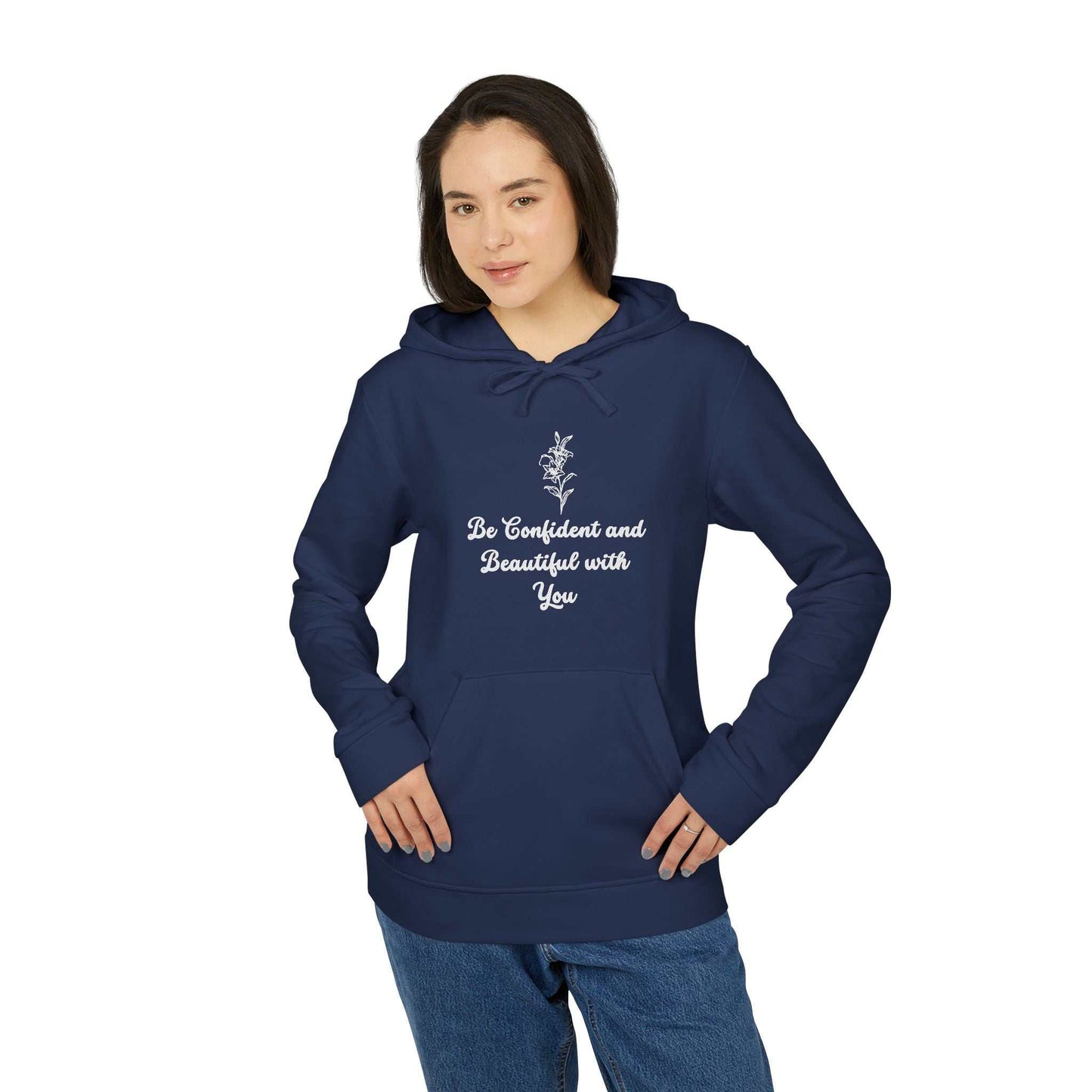 Fleece Hoodie - Lily Design for Confidence and Beauty