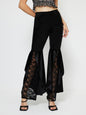 High Waist Lace Flare Pants