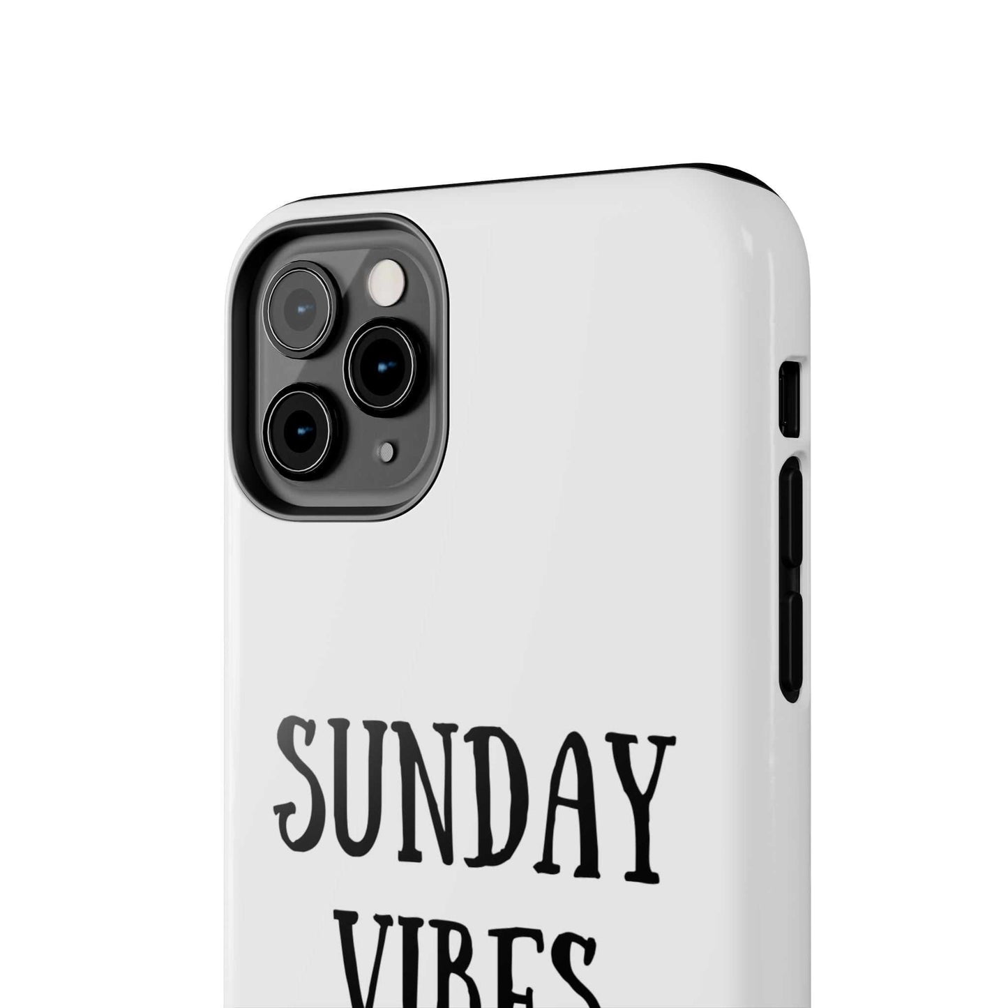 Sunday Vibes sun graphic phone case with relaxed design and durable Lexan plastic