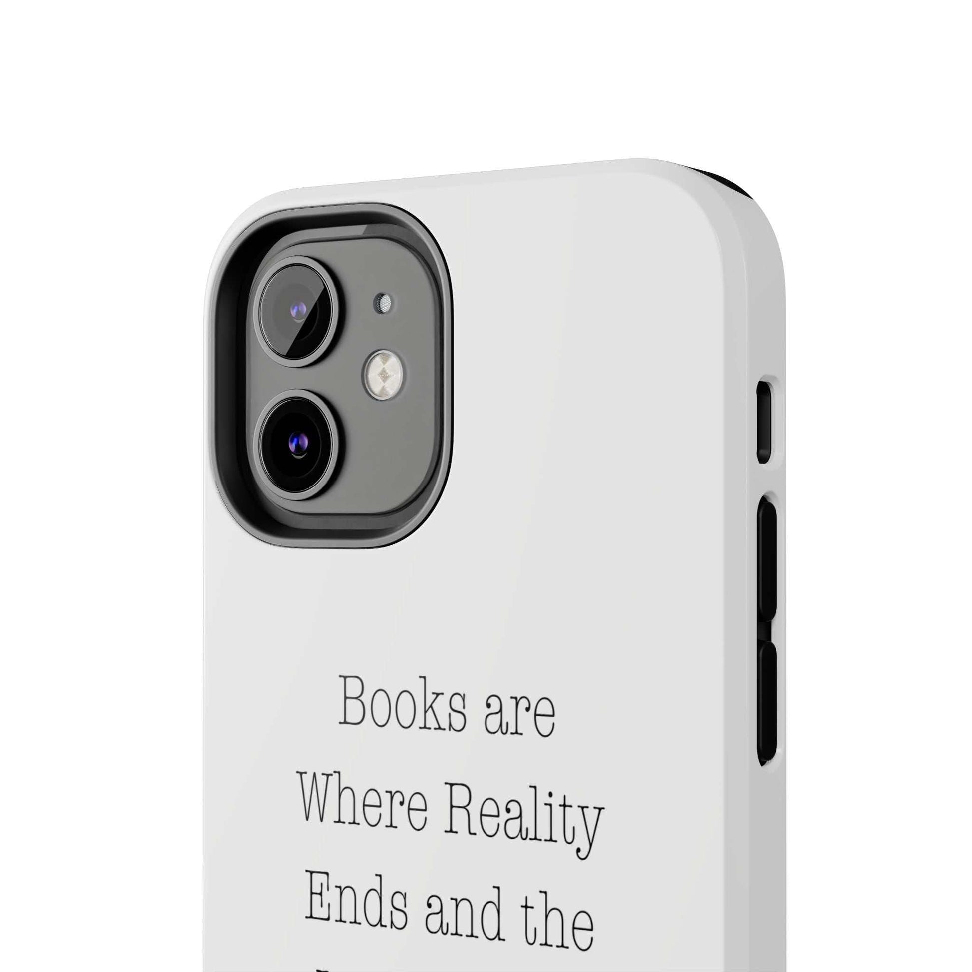 Durable quote book phone case with floral design and Lexan plastic construction.