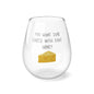 Wine Glass Cheers With Cheese 11.75oz