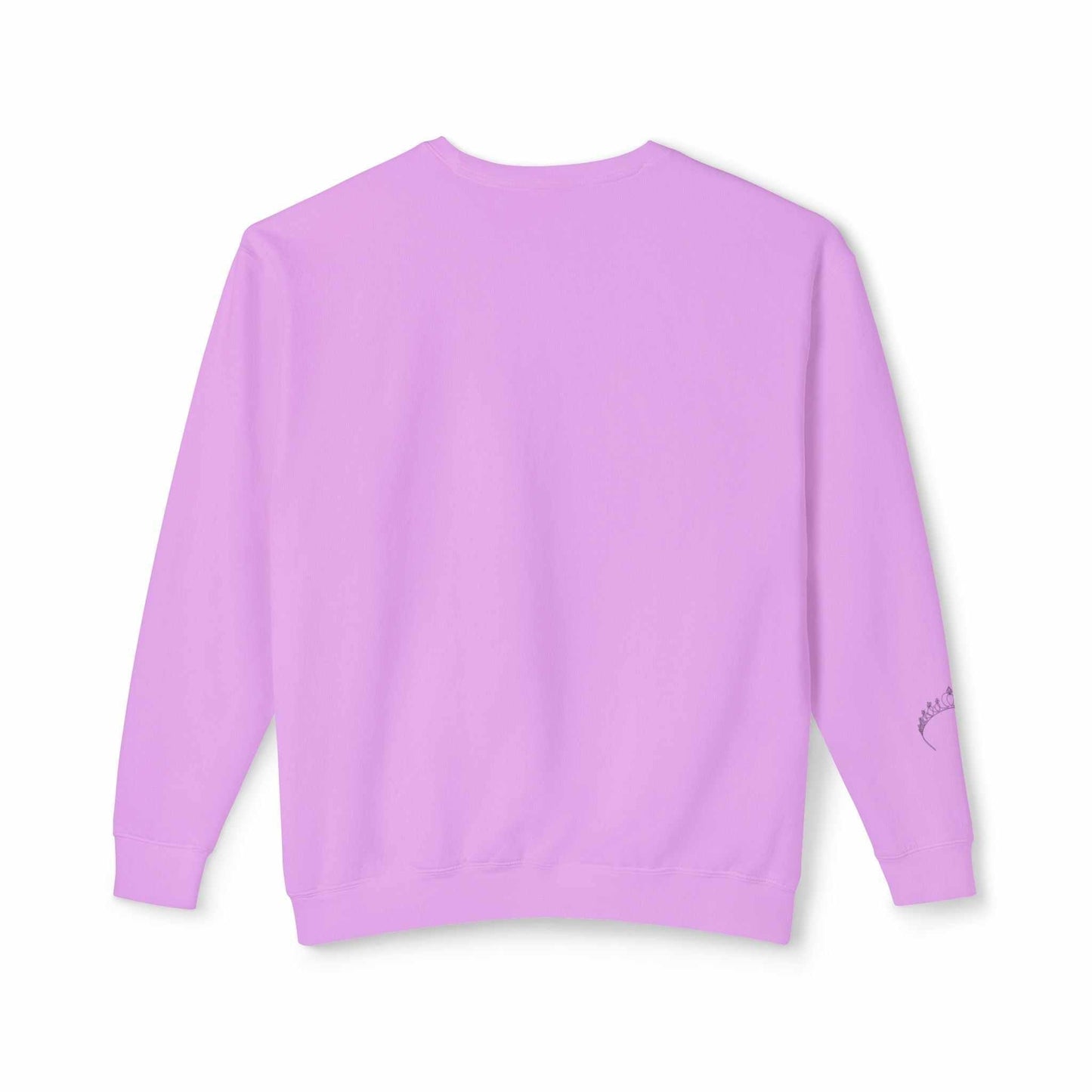 Pink sweatshirt with a mysterious design from the Queens Mystery Sweatshirt collection.