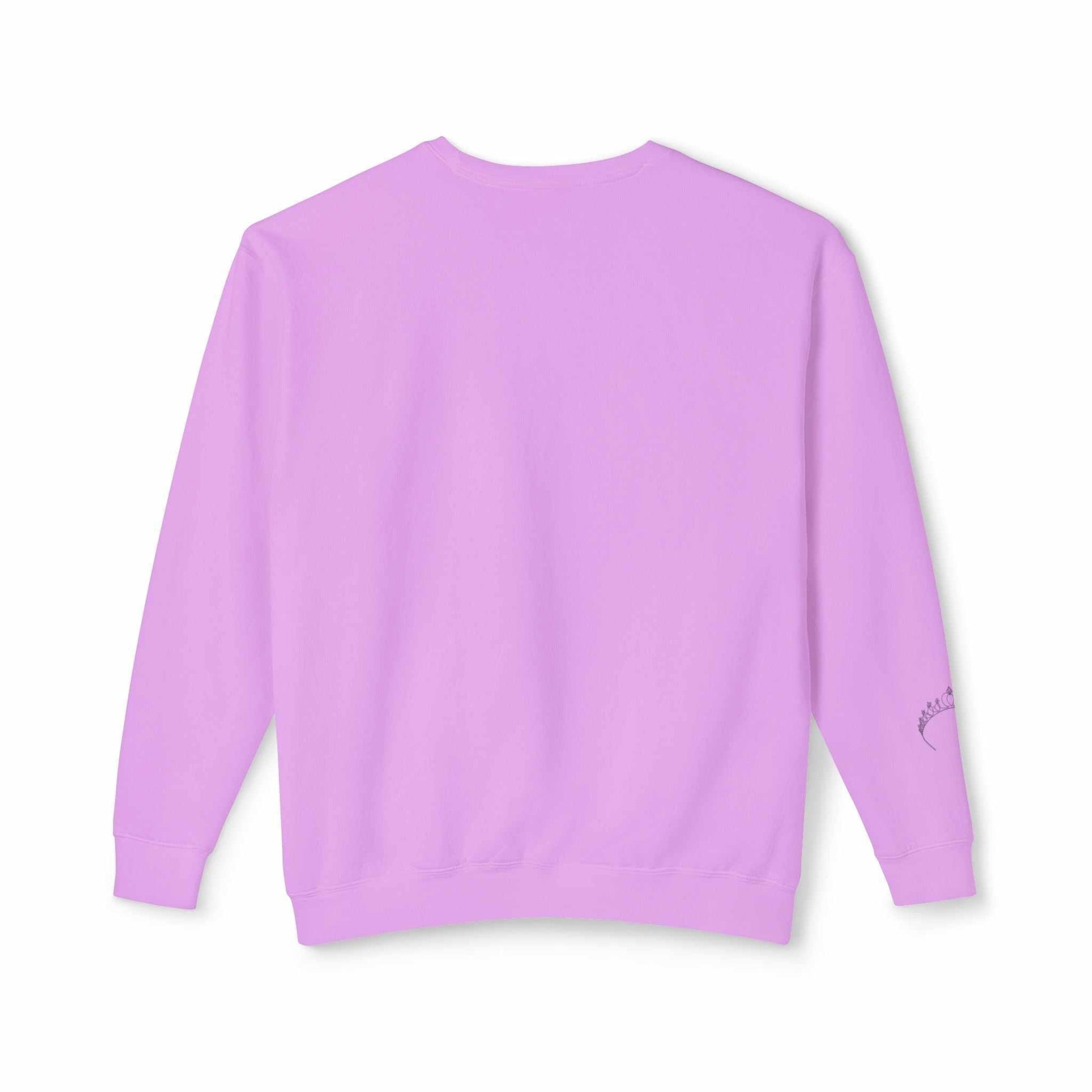 Pink sweatshirt with a mysterious design from the Queens Mystery Sweatshirt collection.