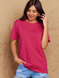 Full Size Round Neck Short Sleeve T-Shirt