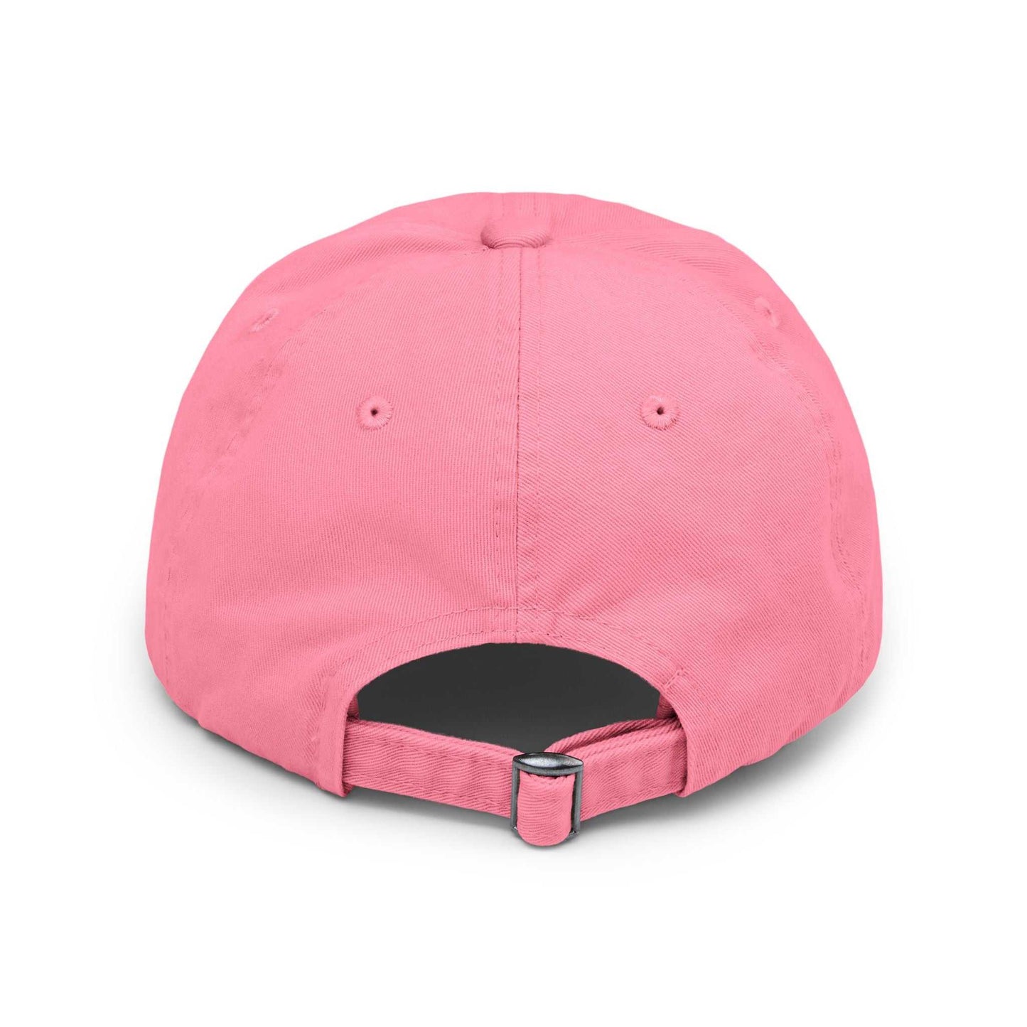 Distressed pink cap "Queen of Mystery" by Securing Secrets Brand, vintage style, 100% cotton.