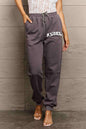 Simply Love Simply Love Full Size Drawstring Angel Graphic Long Sweatpants