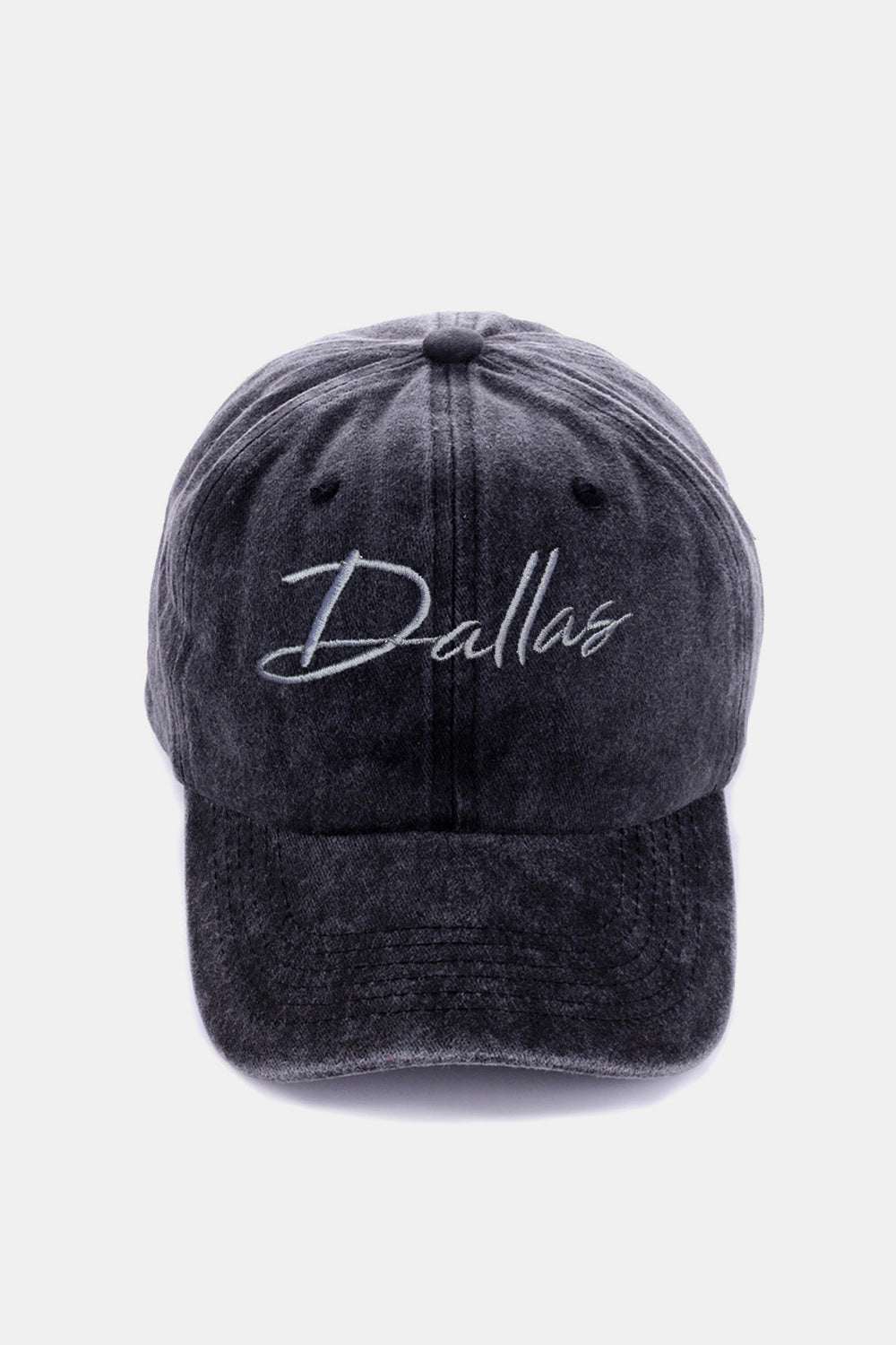 Zenana embroidered Dallas baseball cap, vintage style, washed finish.