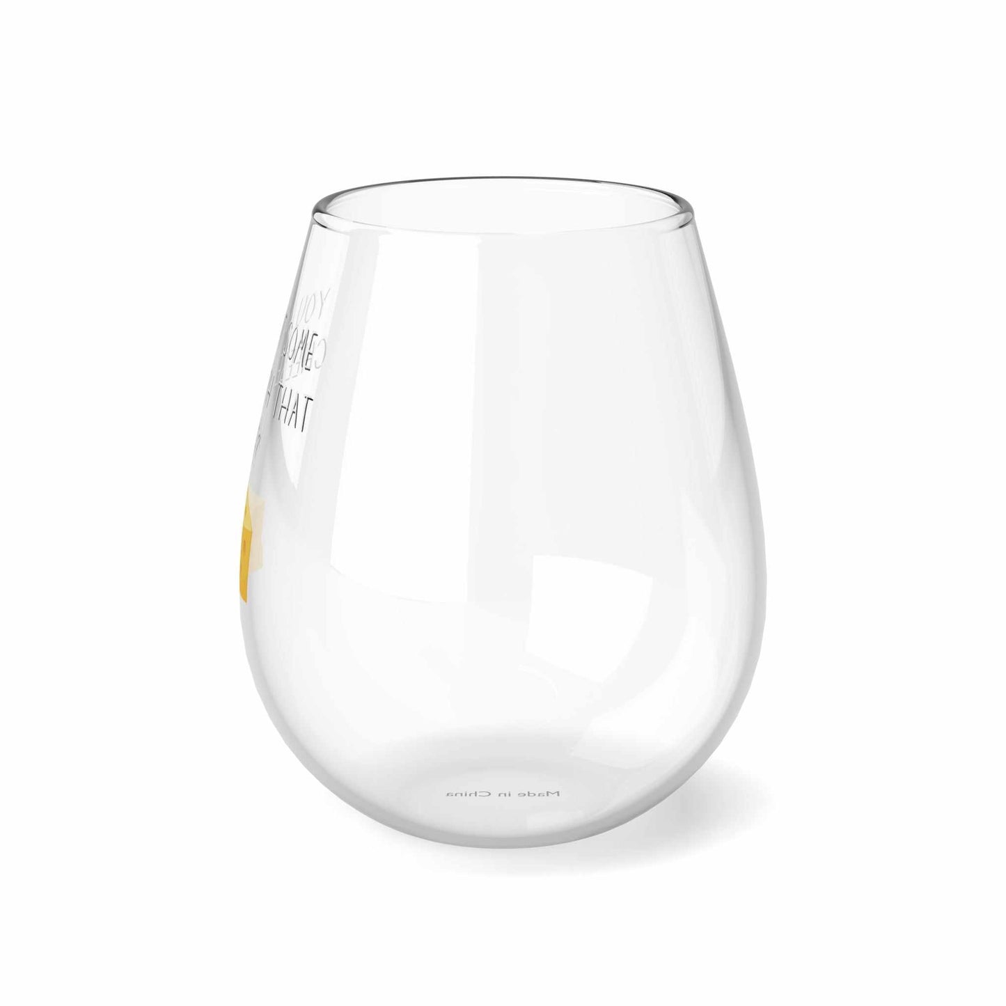 Wine Glass Cheers With Cheese 11.75oz