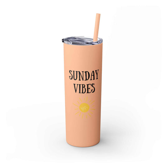 Tumbler - Sunday Vibes 20oz with Straw