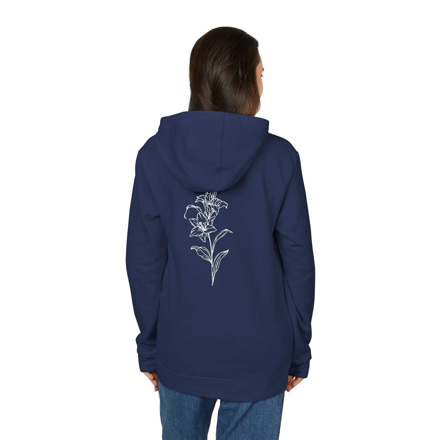 Fleece Hoodie - Lily Design for Confidence and Beauty