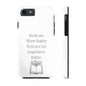 Quote Book Phone Case with floral book graphic, durable Lexan plastic, and shock-absorbing rubber liner.