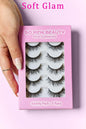 SO PINK BEAUTY Mink Eyelashes 5 Pairs in pink packaging, showcasing luxurious lashes.