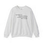 "T. B. R. Tsundoku" Crewneck Sweatshirt with book collecting quote.