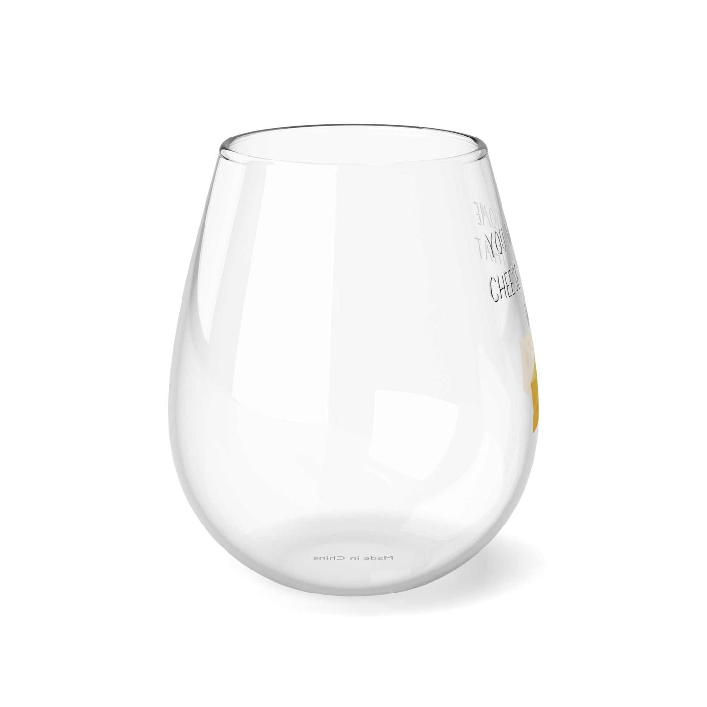 Wine Glass Cheers With Cheese 11.75oz