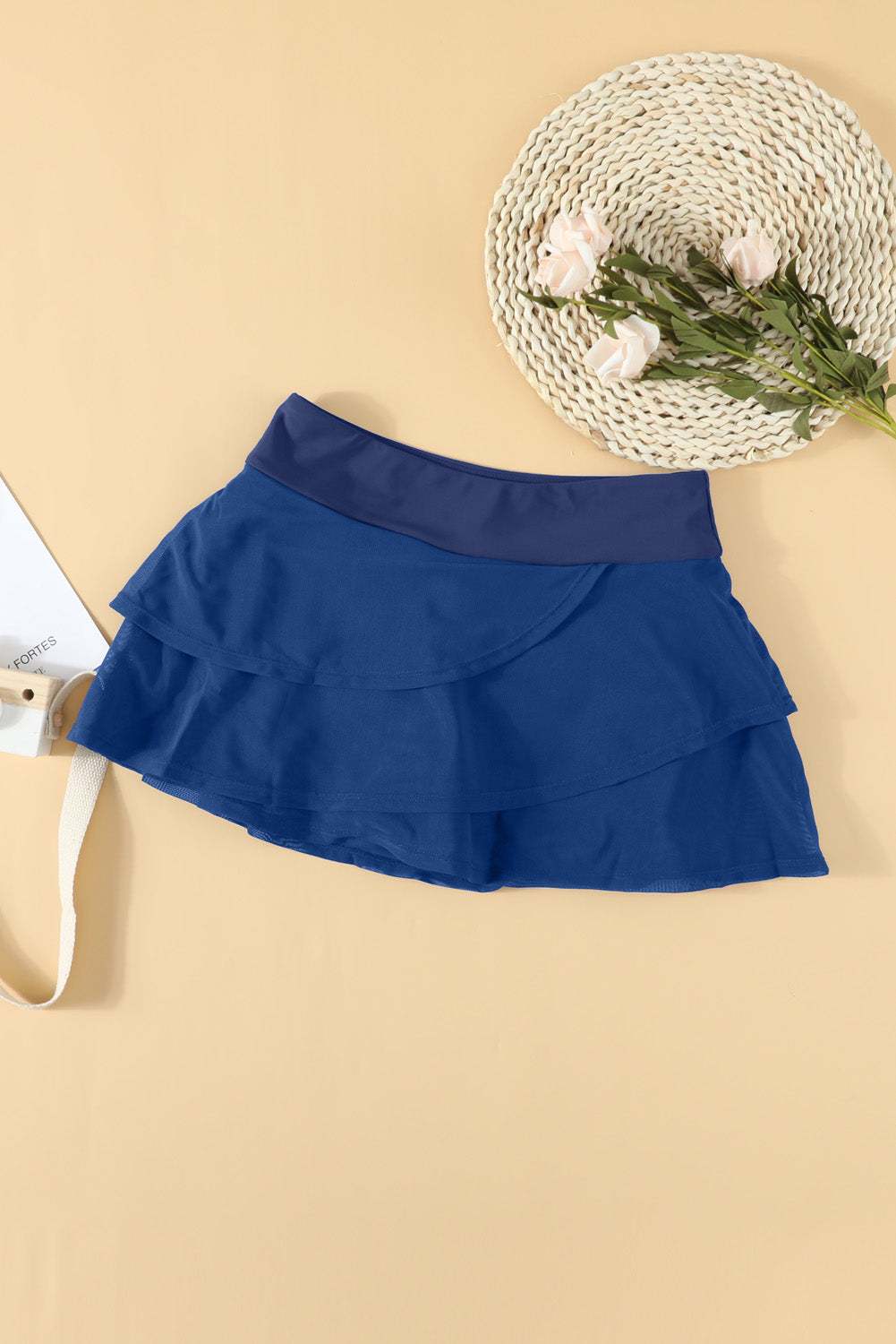 Elastic Waist Swim Skirt