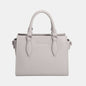 Elegant David Jones PU Leather Handbag with sturdy handles and adjustable shoulder strap, medium size.