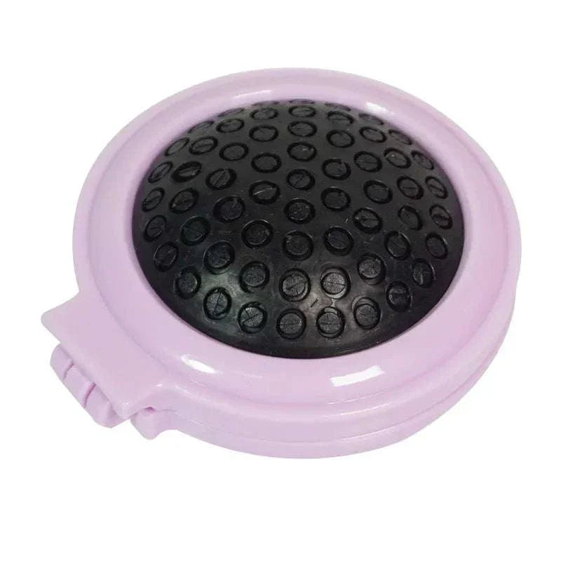 Portable airbag small comb mirror with simulation cream glue for DIY makeup.