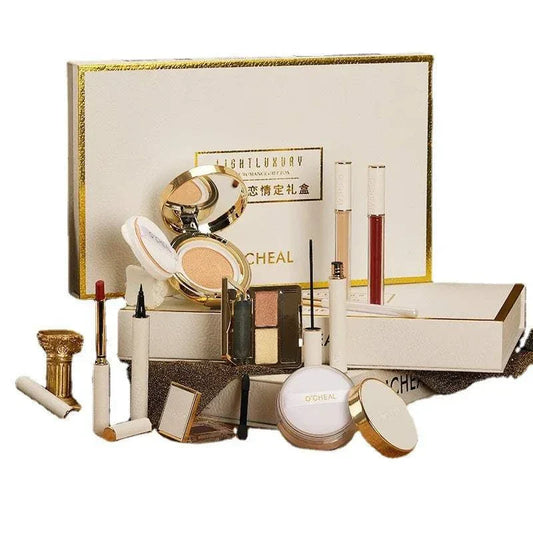 Professional makeup set with lip gloss and eyeshadow palette from Mainland China, 3-piece mineral kit.