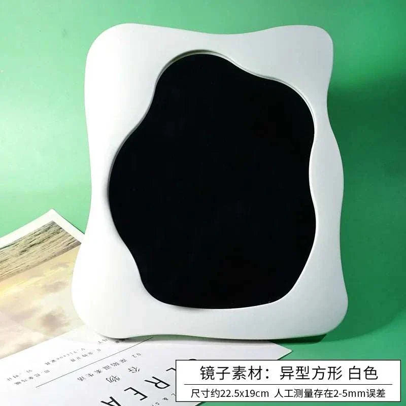 Portable airbag small comb mirror for DIY makeup accessories with simulation cream glue.