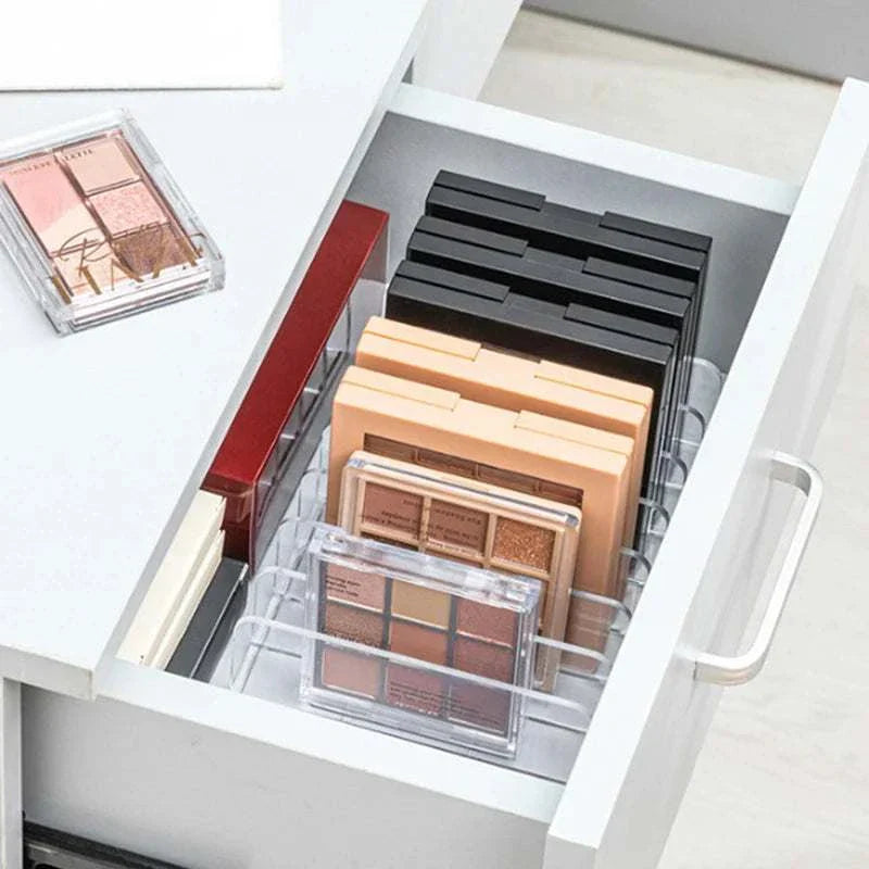 Makeup Organizer Desktop Display Box with 7 Compartments for Cosmetics Storage