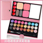 33-color makeup set with eyeshadow, blush, lipstick, and mirror, portable palette for beginners.