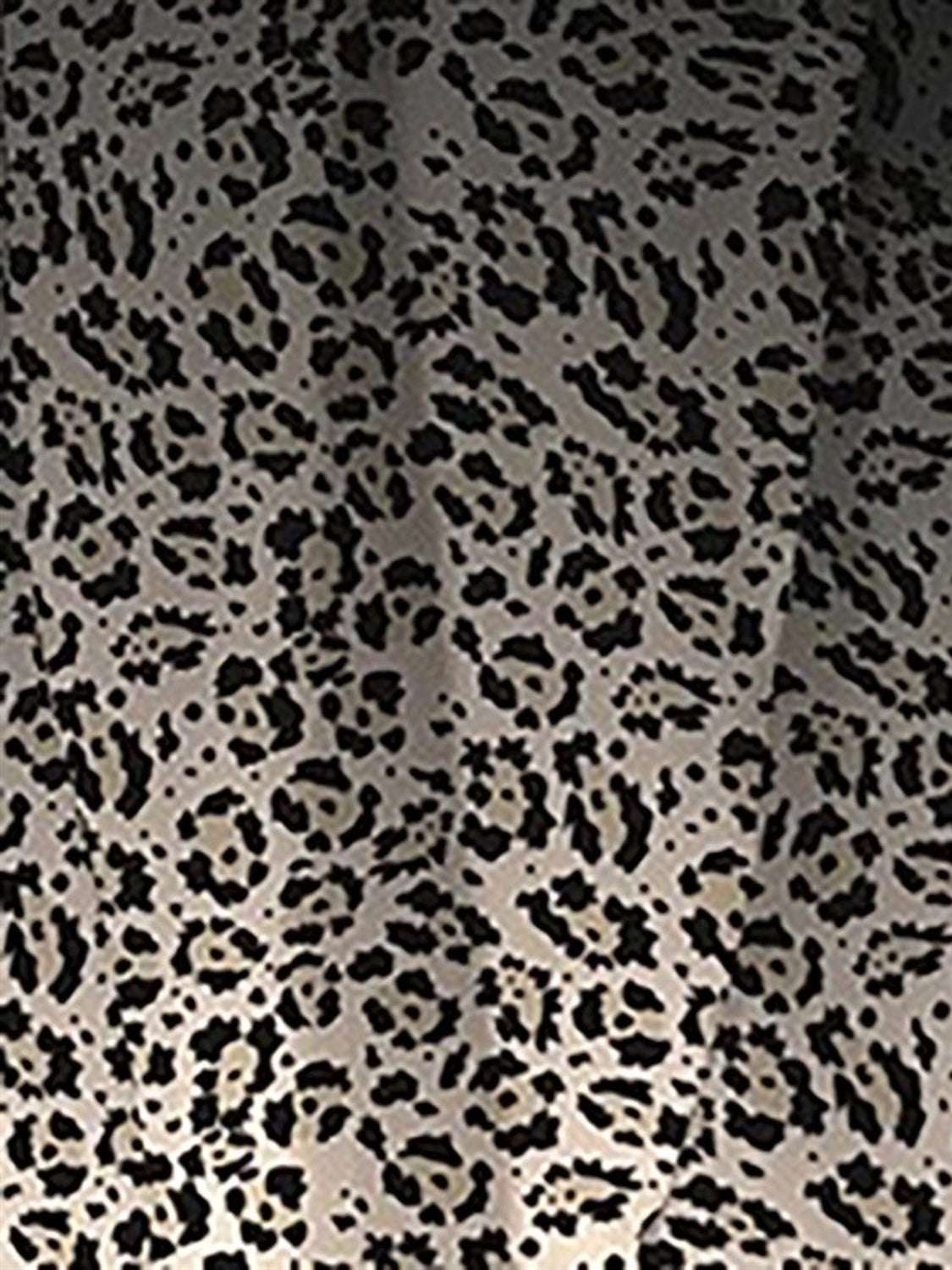 FAM-FAM Leopard Tie Shoulder Swimwear fabric pattern.