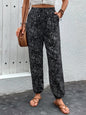 Perfee Printed High Waist Pants