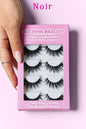 SO PINK BEAUTY Faux Mink Eyelashes 5 Pairs in pink packaging.