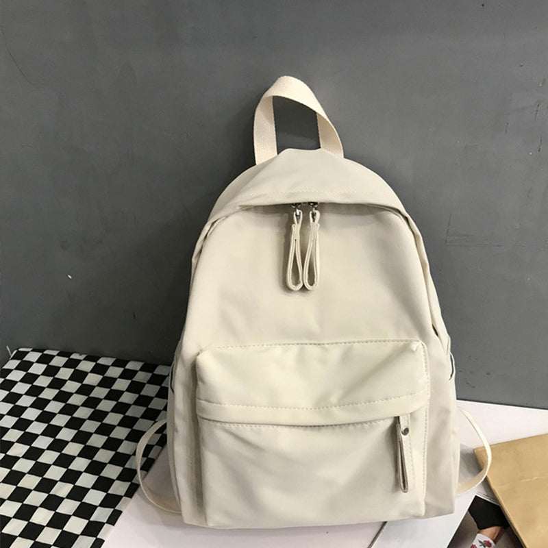 Large zip cotton backpack bag, imported, 12.2 x 5.5 x 15.7 inches, 35.3 oz.