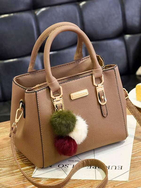 Women's fashion all-match shoulder handbag, PU leather, self-design, leisure style.